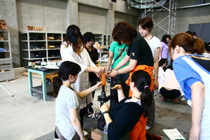 建築学科3年生 建築材料実験