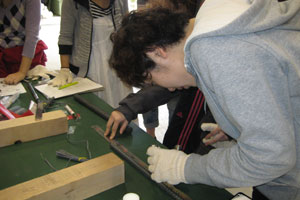 建築学科3年生 建築材料実験