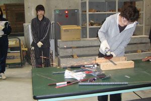 建築学科3年生 建築材料実験