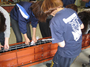 建築学科3年生 建築材料実験