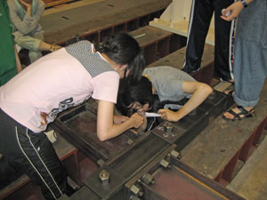 建築学科3年生 建築材料実験