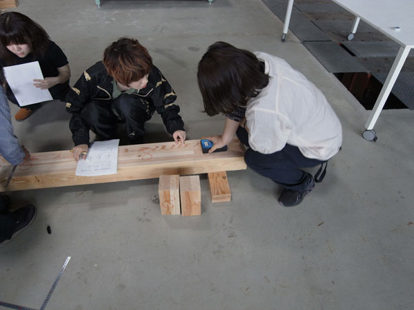 建築学科3年生 建築材料実験
