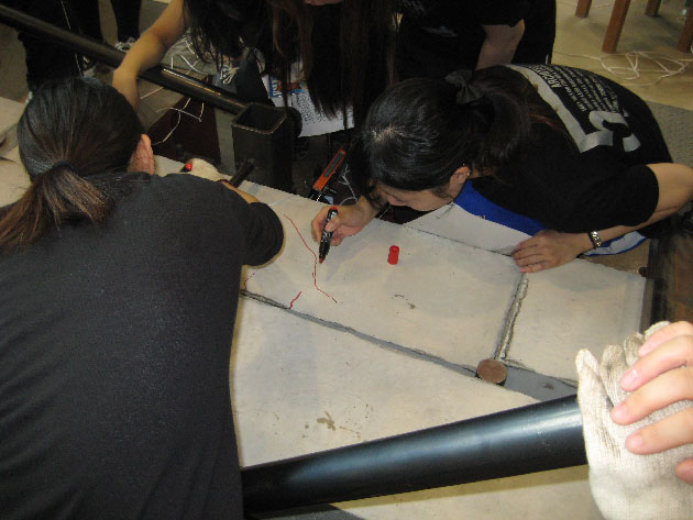 建築学科3年生 建築材料実験