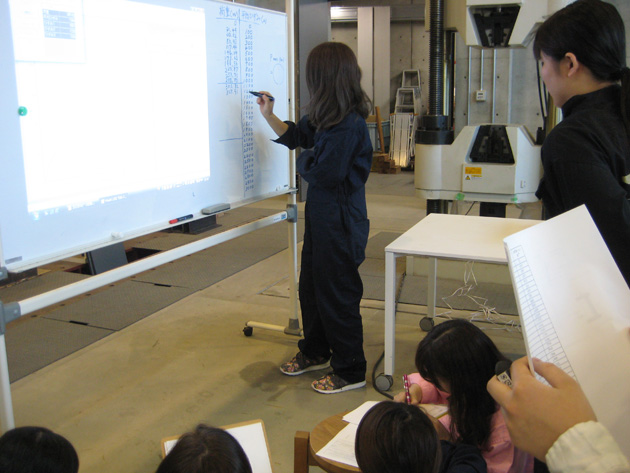 建築学科3年生 建築材料実験