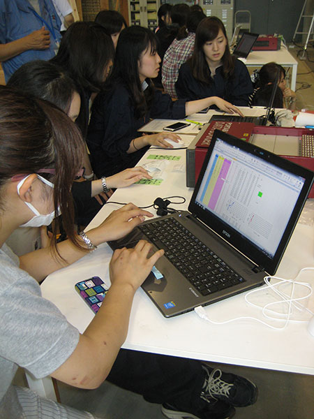 建築学科3年生 建築材料実験