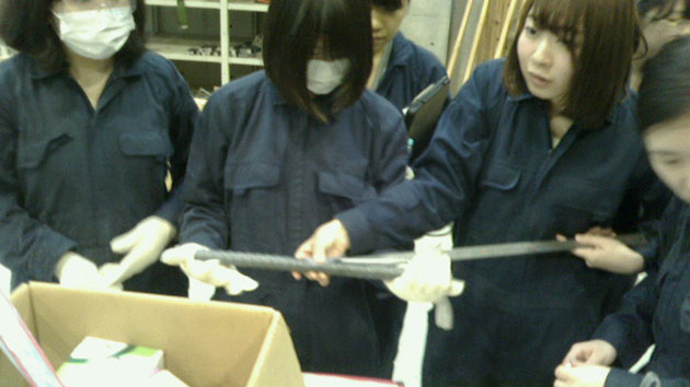 建築学科3年生 建築材料実験