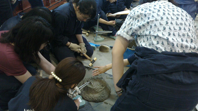 建築学科3年生 建築材料実験