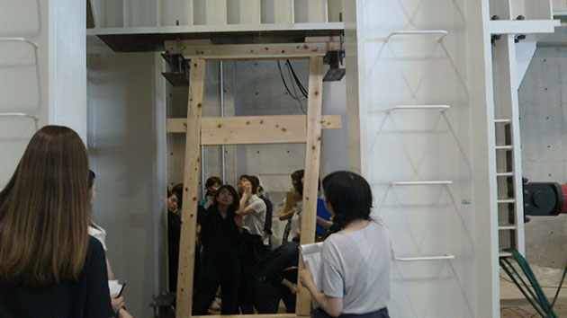 建築学科3年生 建築材料実験
